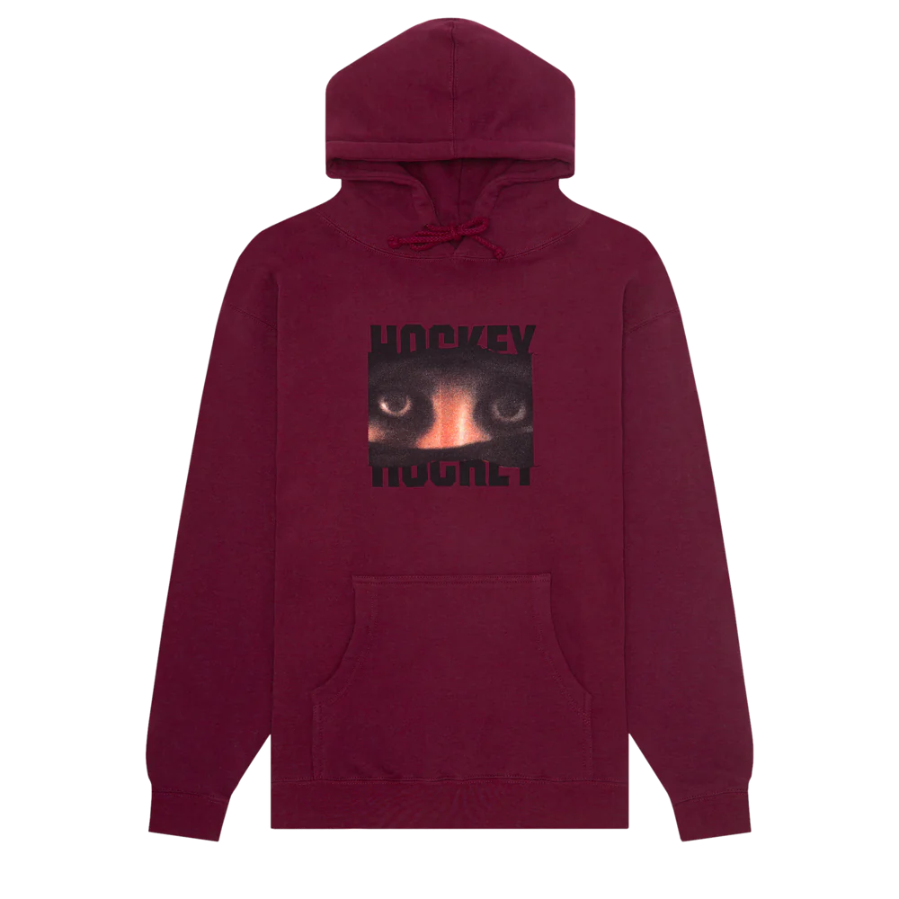 HOCKEY CRUSHED HOODIE MAROON