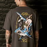 MORE AMOR HAMMERHEAD SHARK T-SHIRT GRAY