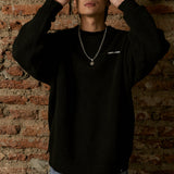 MORE AMOR OVERSIZE SWEATER BLACK