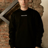 MORE AMOR WRITTEN CREWNECK BLACK