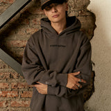 MORE AMOR WRITTEN HOODIE GRAY