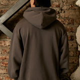 MORE AMOR WRITTEN HOODIE GRAY