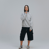 HOOD HOUSE ESSENTIAL HALF ZIP LIGHT GREY