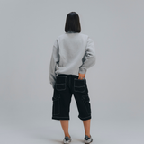 HOOD HOUSE ESSENTIAL HALF ZIP LIGHT GREY