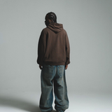 HOOD HOUSE CORE PATCH BROWN HOODIE