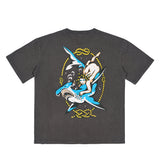 MORE AMOR HAMMERHEAD SHARK T-SHIRT GRAY