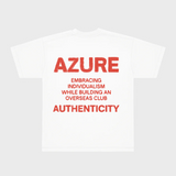 YUXUS ROUGE “AZURE” T-SHIRT