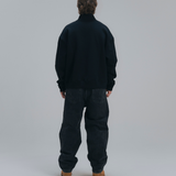 HOOD HOUSE LOWKEY HALF ZIP BLK