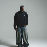 HOOD HOUSE SIGNATURE SCRIPT BLACK CREWNECK