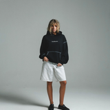 HOOD HOUSE DOUBLE HASH BLACK HOODIE