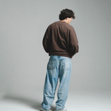 HOOD HOUSE SIGNATURE SCRIPT BROWN CREWNECK