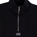 HOOD HOUSE LOWKEY HALF ZIP BLK