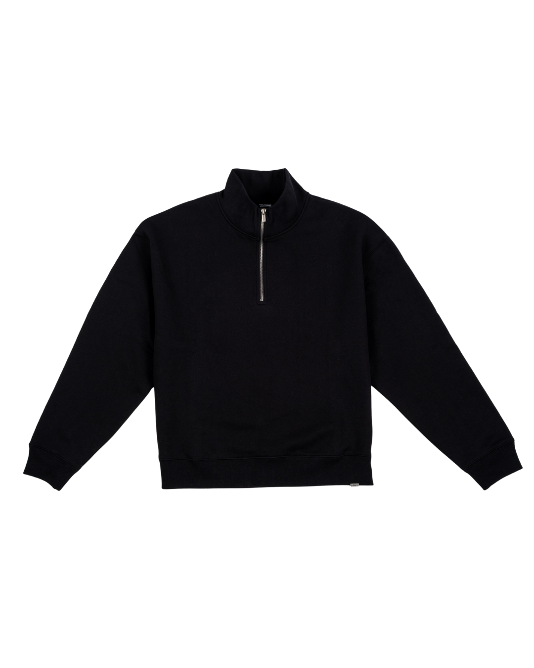 HOOD HOUSE ESSENTIAL HALF ZIP BLK