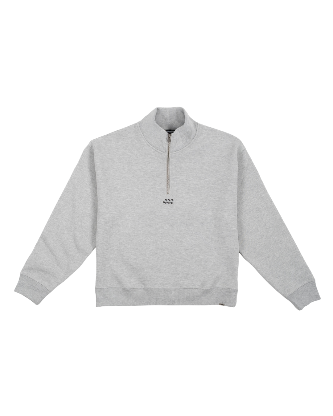 HOOD HOUSE LOWKEY HALF ZIP LIGHT GREY