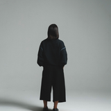 HOOD HOUSE DOUBLE HASH BLACK CREWNECK