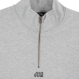 HOOD HOUSE LOWKEY HALF ZIP LIGHT GREY