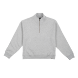 HOOD HOUSE ESSENTIAL HALF ZIP LIGHT GREY