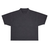 HOOD HOUSE ESSENTIAL PIGMENT BLACK POLO