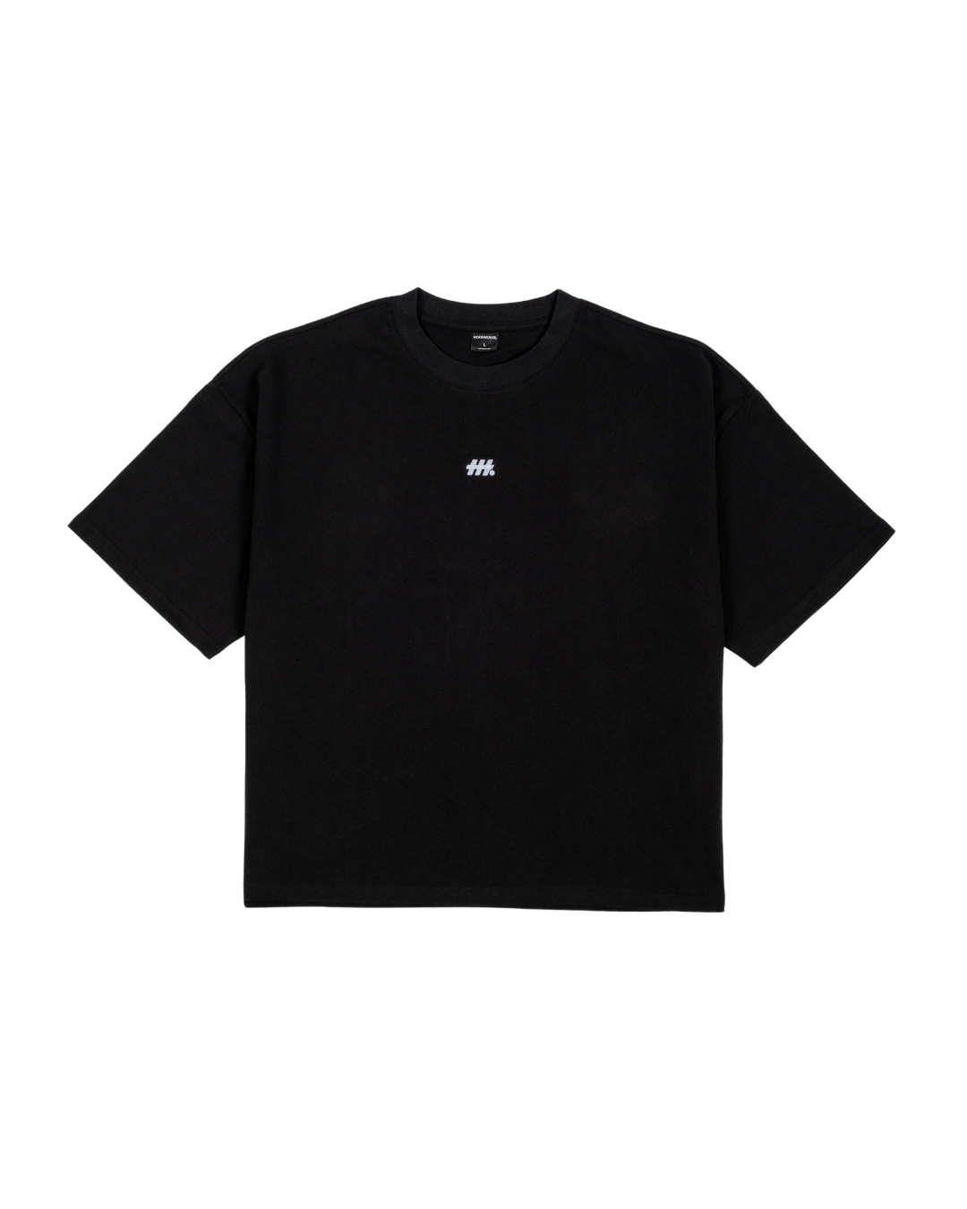HOOD HOUSE SILENT LOGO SS BLK