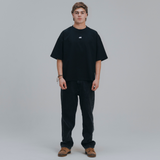 HOOD HOUSE SILENT LOGO SS BLK