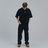 HOOD HOUSE SILENT LOGO SS BLK