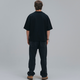 HOOD HOUSE SILENT LOGO SS BLK