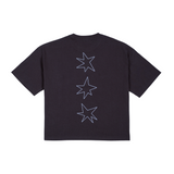 HOOD HOUSE TRIPLE STAR SS PIGMENT BLK
