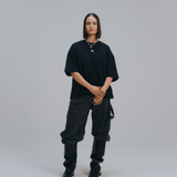 HOOD HOUSE SILENT LOGO SS BLK