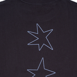 HOOD HOUSE TRIPLE STAR SS PIGMENT BLK
