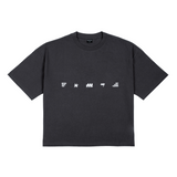 HOOD HOUSE SYMBOL SIGNAL SS PIGMENT BLK