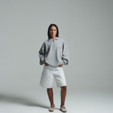 HOOD HOUSE FLAG DIVISION GREY QUARTER ZIP
