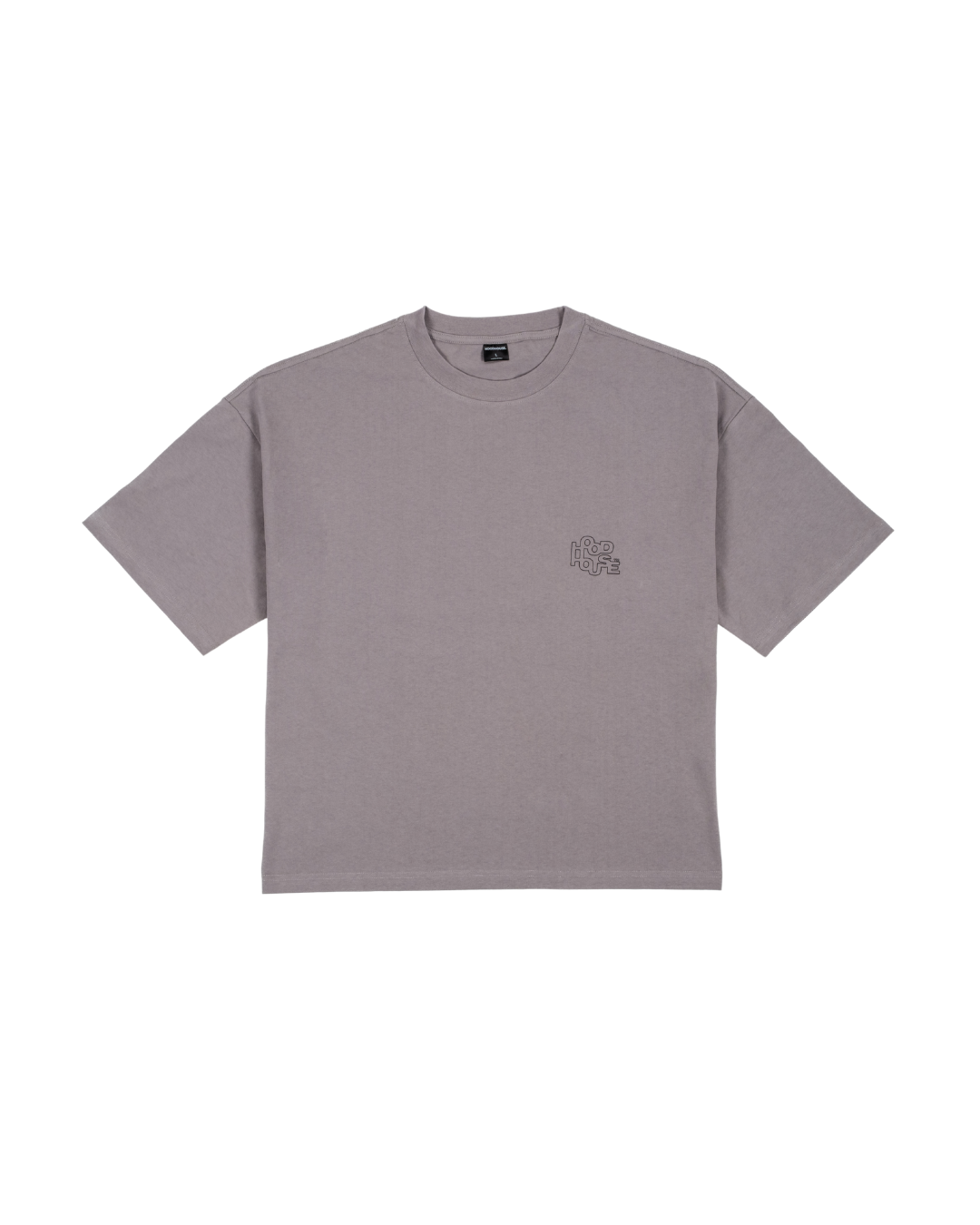 HOOD HOUSE TRIPLE STAR SS LIGHT GREY