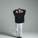 HOOD HOUSE DISTRESSED BLACK KNITWEAR