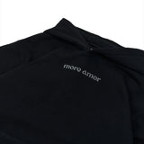 MORE AMOR WRITTEN HOODIE BLK