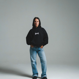 HOOD HOUSE DISTRESSED BLACK HOODIE