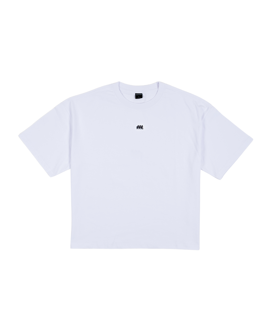 HOOD HOUSE SILENT LOGO SS WHT