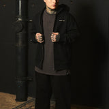 MORE AMOR FULL ZIP HOODIE BLK