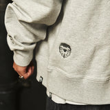 MORE AMOR FULL ZIP HOODIE GRS MELANGE