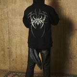 MORE AMOR SHARP SPINE HOODIE BLK