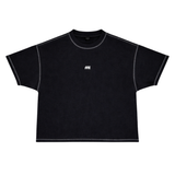 HOOD HOUSE ESSENTIAL EMBROIDERY BLACK T-SHIRT
