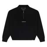 HOOD HOUSE ESSENTIAL BLACK QUARTER ZIP
