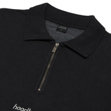 HOOD HOUSE ESSENTIAL BLACK QUARTER ZIP