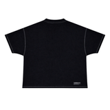 HOOD HOUSE ESSENTIAL EMBROIDERY BLACK T-SHIRT