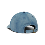 HUF APOLLO DENIM 6-PANEL CURVED VISOR HAT LIGHT BLUE
