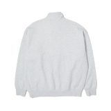 HUF ARCH ENZIME QUARTER ZIP FLEECE HEATHER GREY
