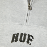 HUF ARCH ENZIME QUARTER ZIP FLEECE HEATHER GREY