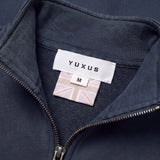 YUXUS CORD HALF ZIP DARK BLUE