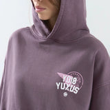 YUXUS CREW HOODIE DARK MAUVE