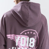 YUXUS CREW HOODIE DARK MAUVE