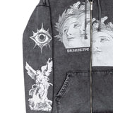 PRIMITIVE CENTURY HW ZIP HOODIE BLACK